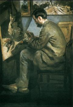 皮埃爾 奧古斯特 雷諾阿 Frederic Bazille at His Easel